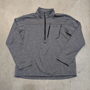 Eddie Bauer First Ascent Men's L Gray 1/4 Zip Pull Over